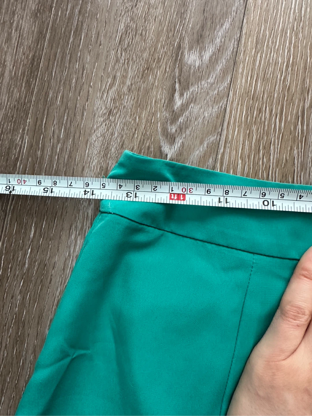 Banana Republic Teal A-line Midi Skirt with Zipper - photo 4