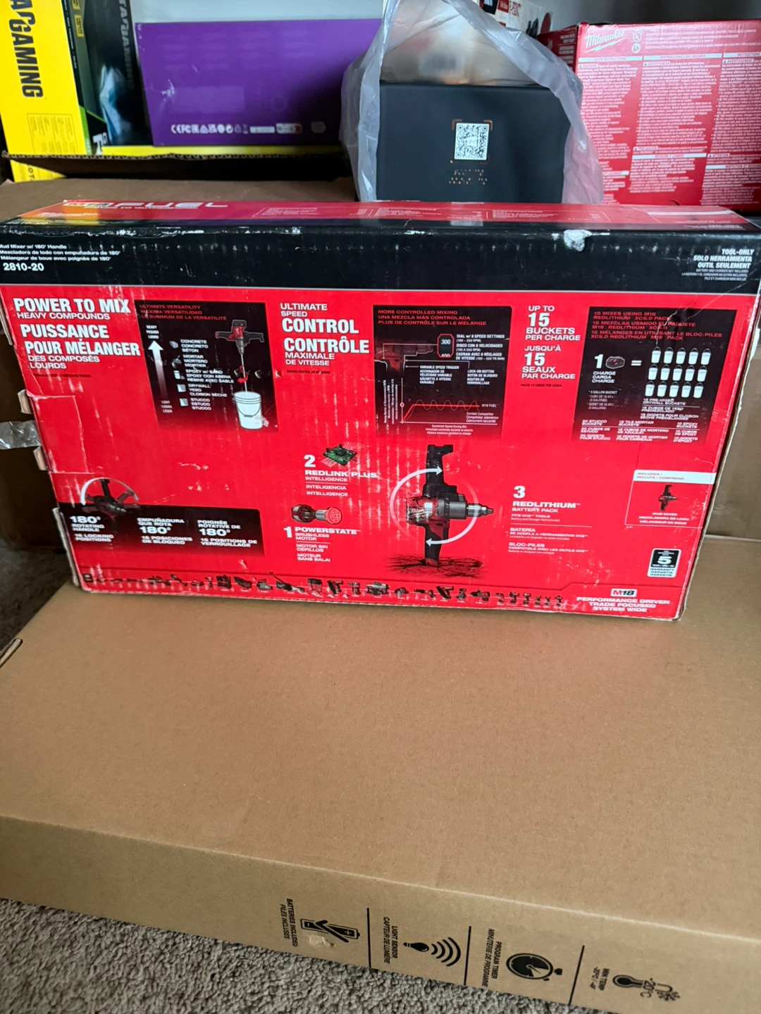 Milwaukee M18 FUEL Cordless Mud Mixer - photo 3