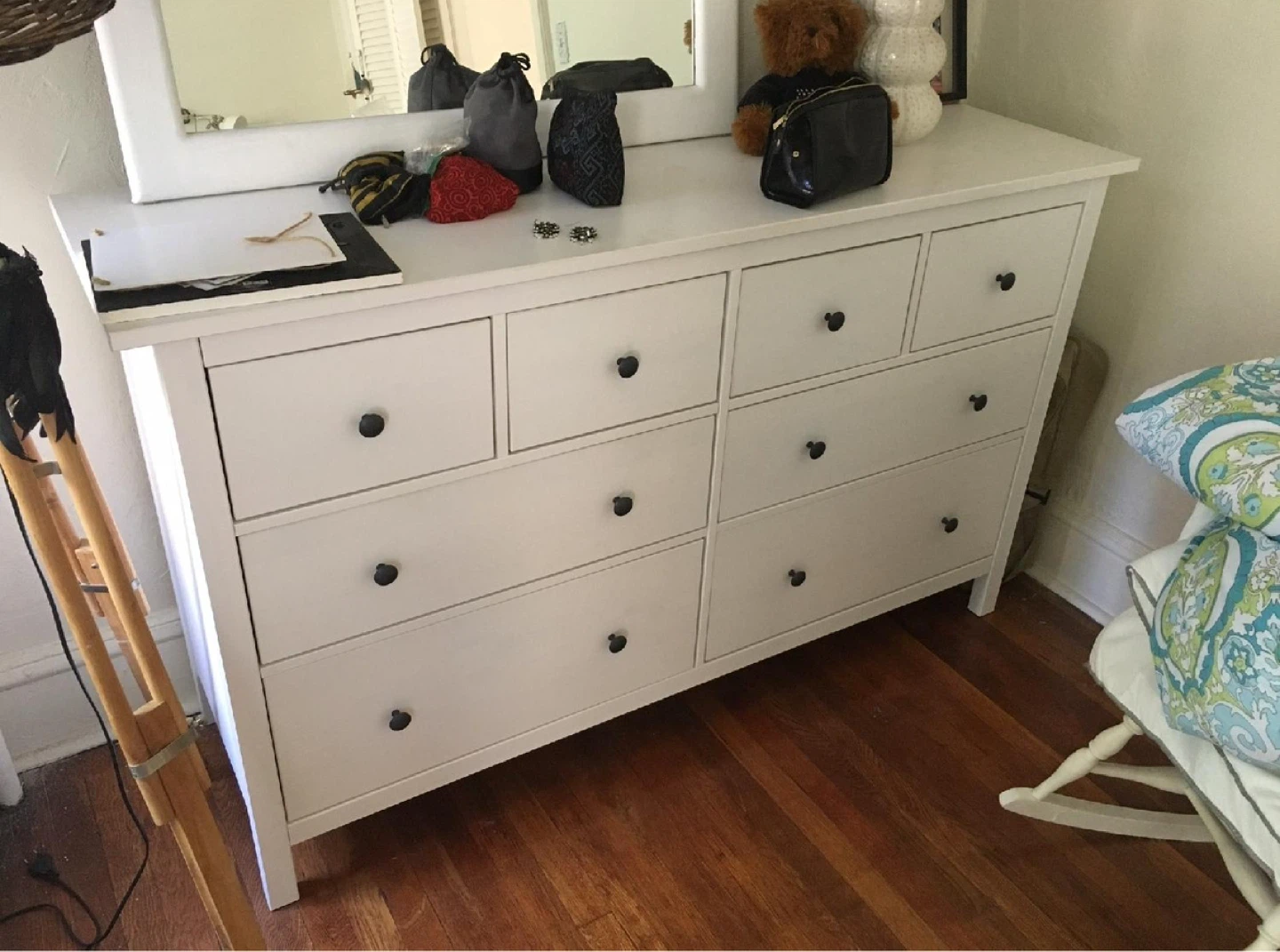 White 8-Drawer Dresser