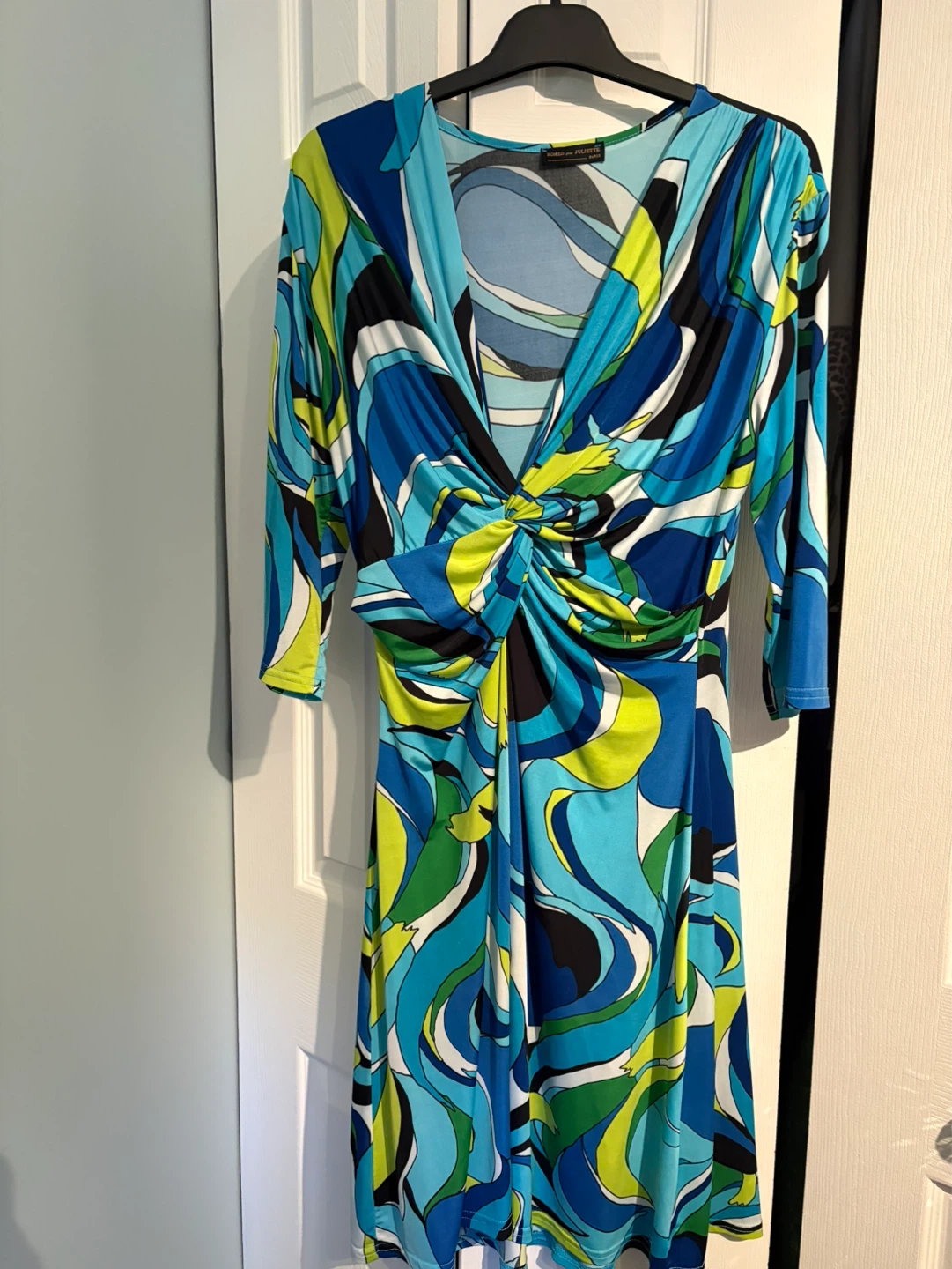 Naked Zebra Twist Front Dress