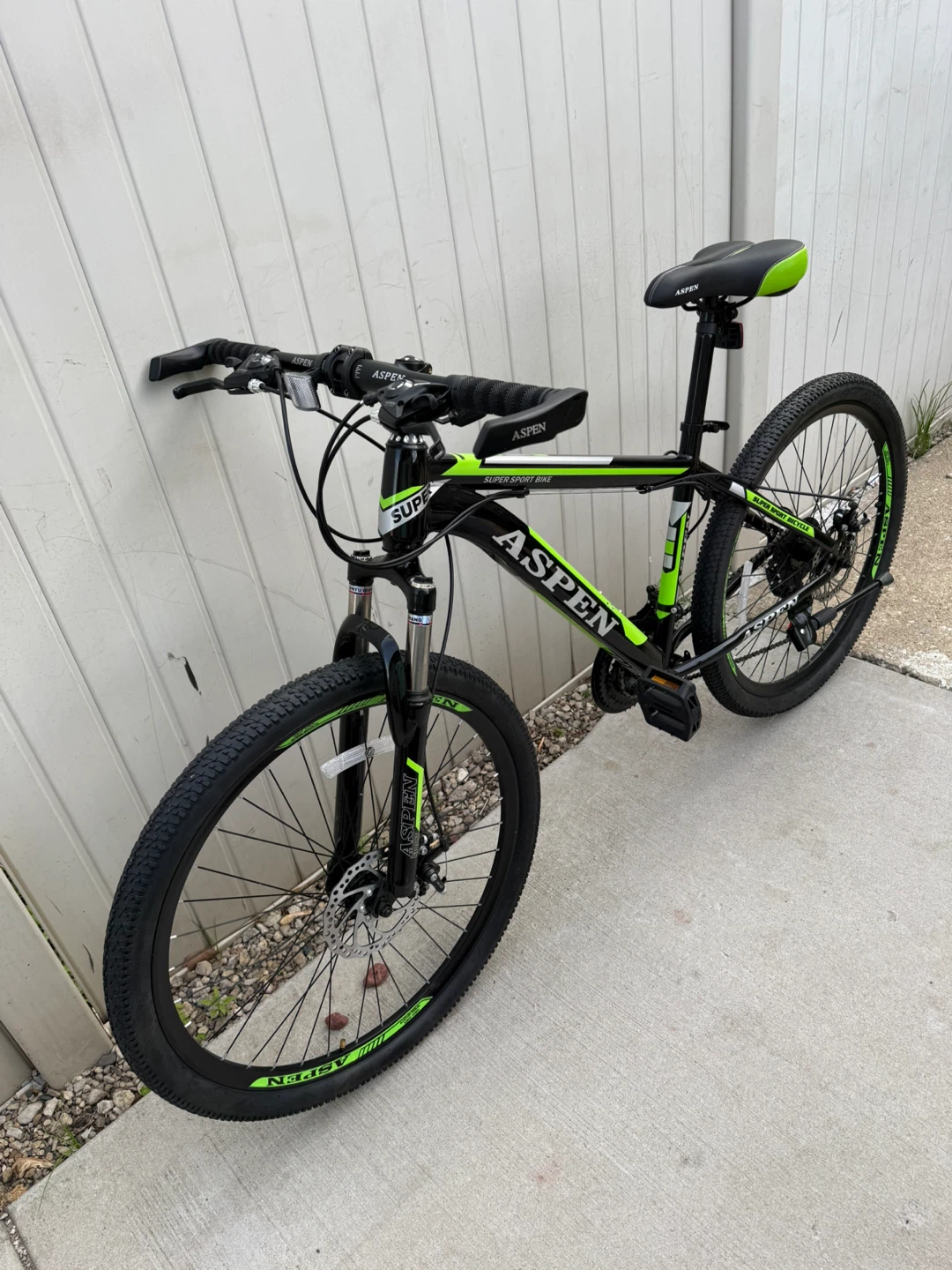 Aspen Super Sport Bike - Black/Green - photo 3