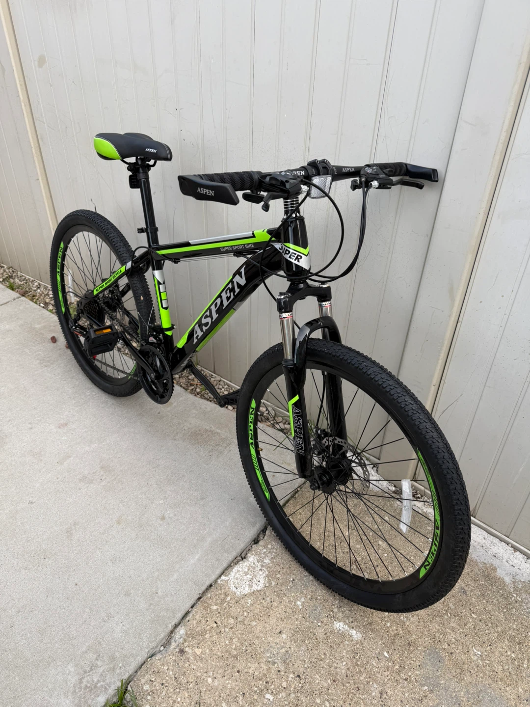 Aspen Super Sport Bike - Black/Green - photo 2