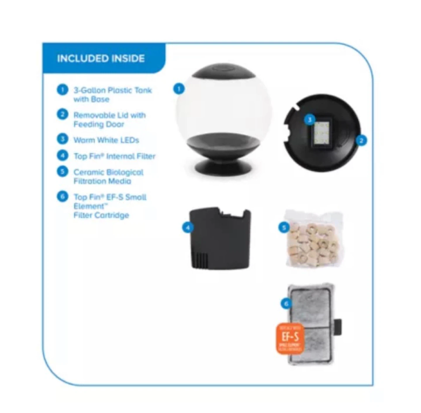 Top Fin 3-Gallon Fish Tank Kit - photo 2