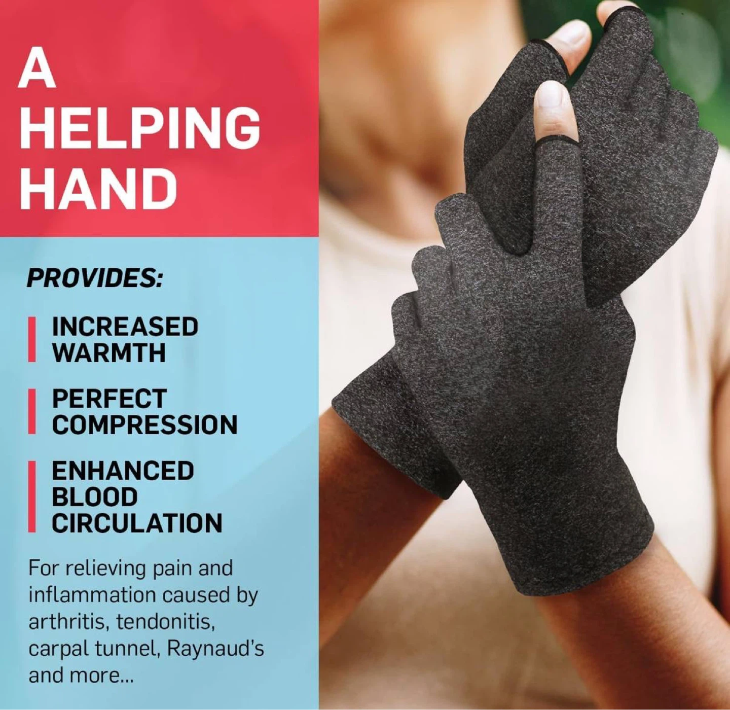 Mini Deep Tissue Massager + Compression Gloves Bundle - photo 5