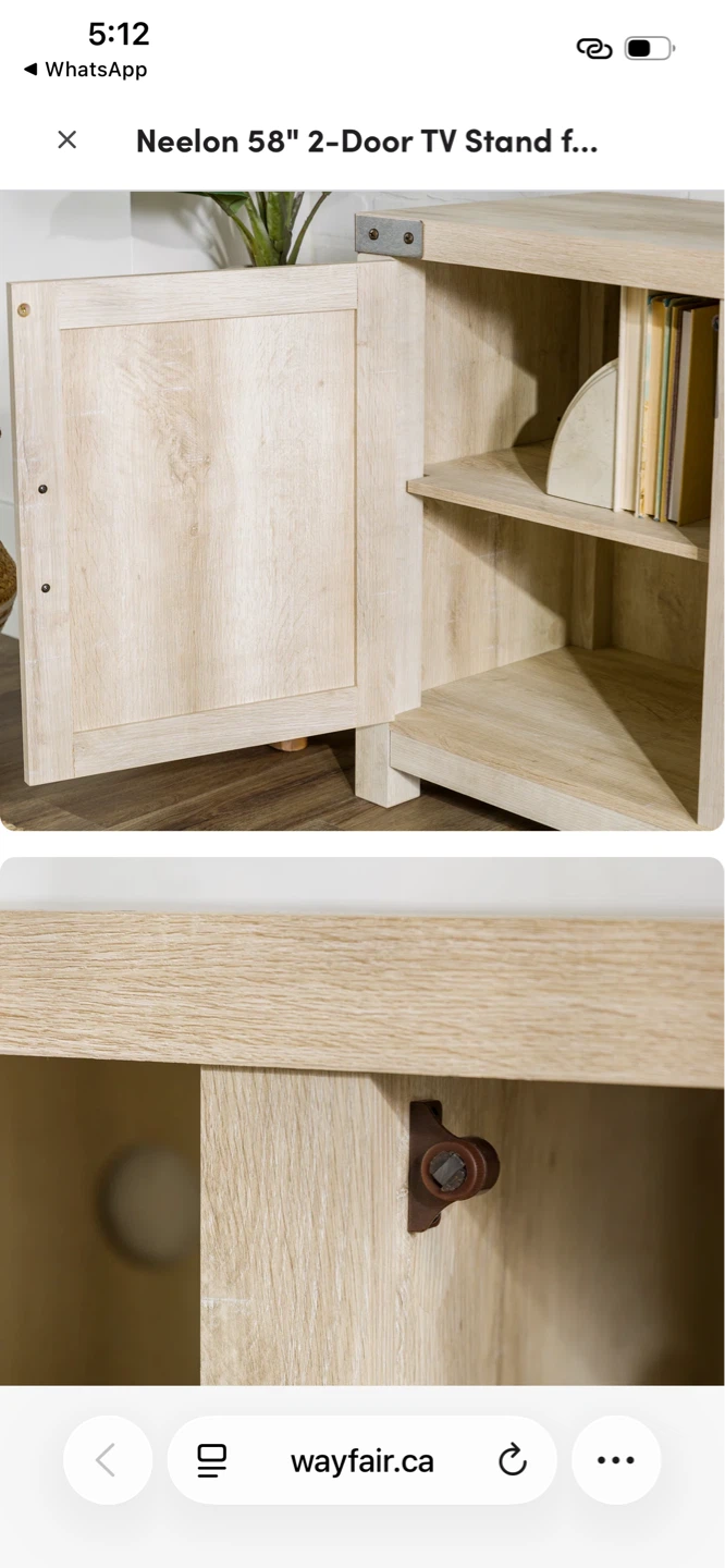 Neelon 58" 2-Door TV Stand - photo 4