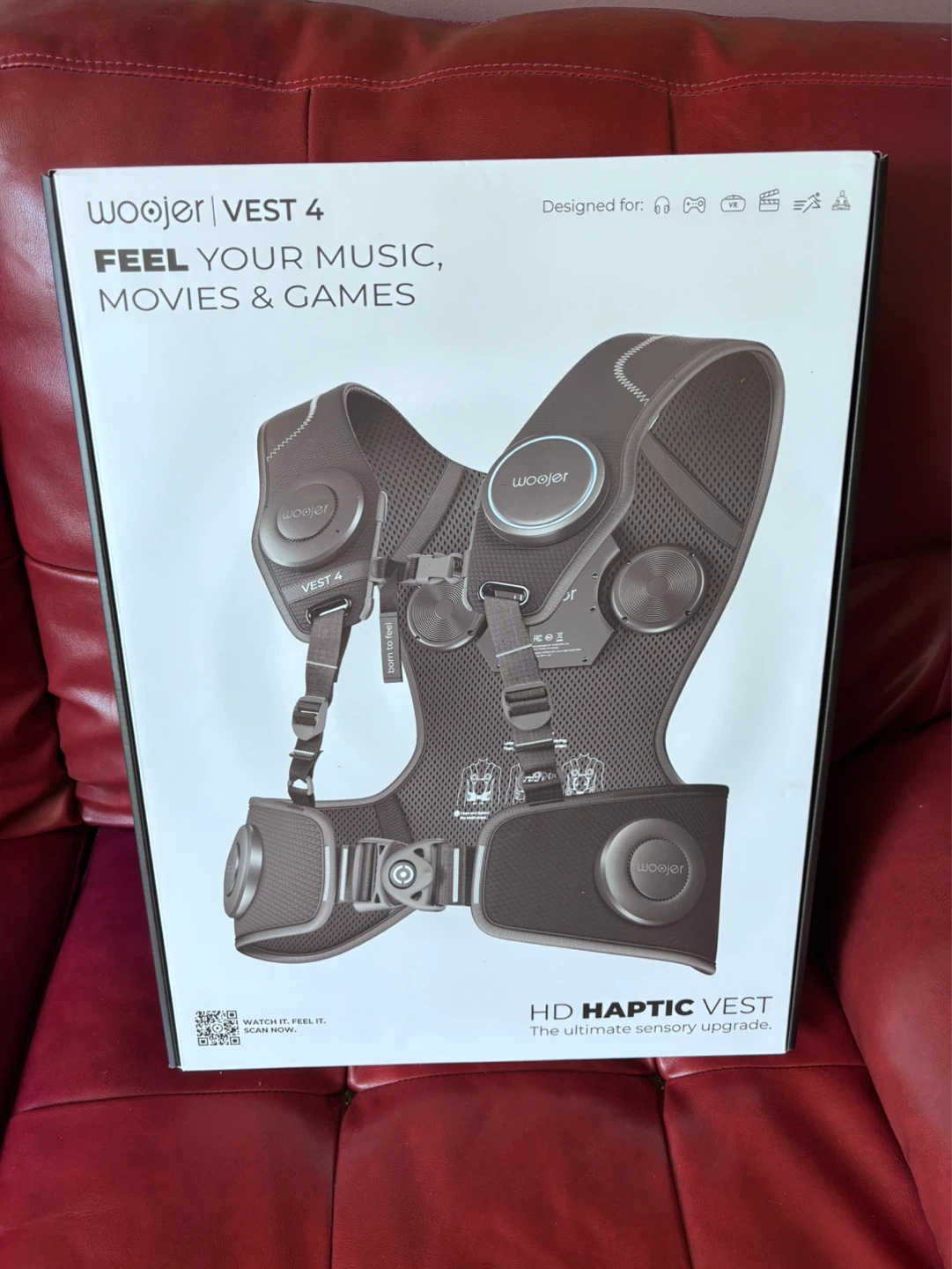 Woojer Vest 4 Haptic Gaming & Music Vest - Brand New Sealed