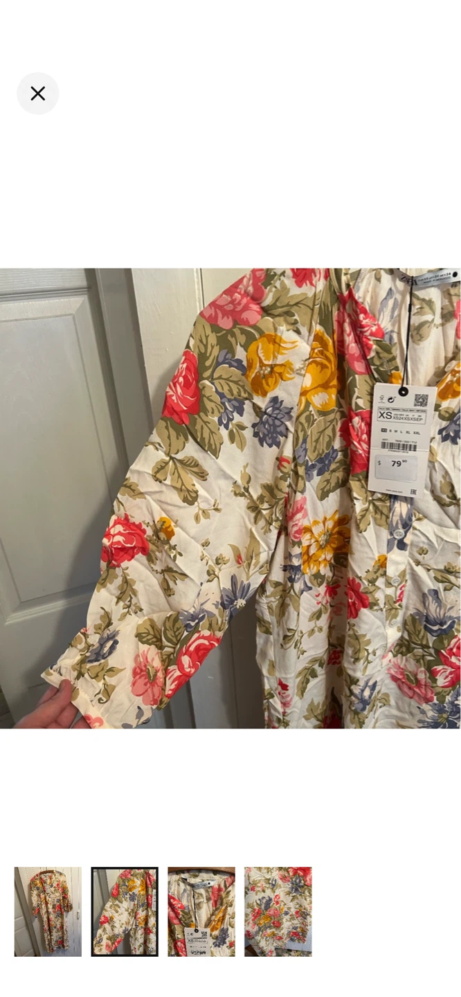 Zara Floral Print Midi Dress - photo 2