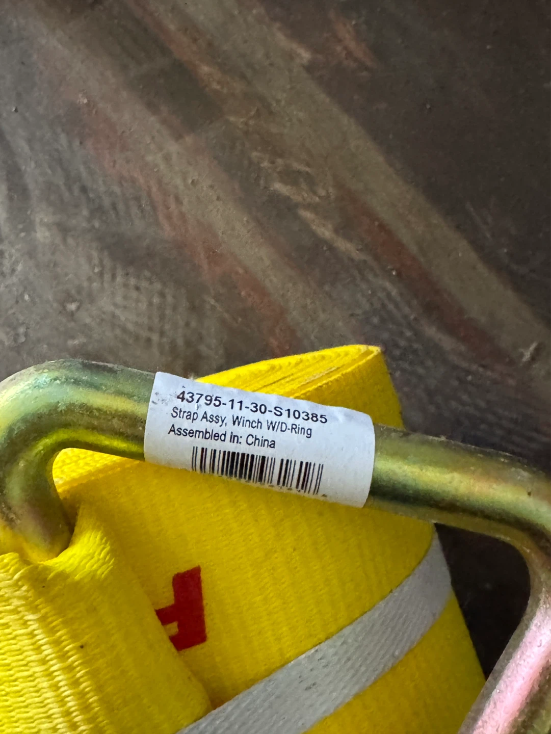 Strap Assy, Winch W/D-Ring - photo 2