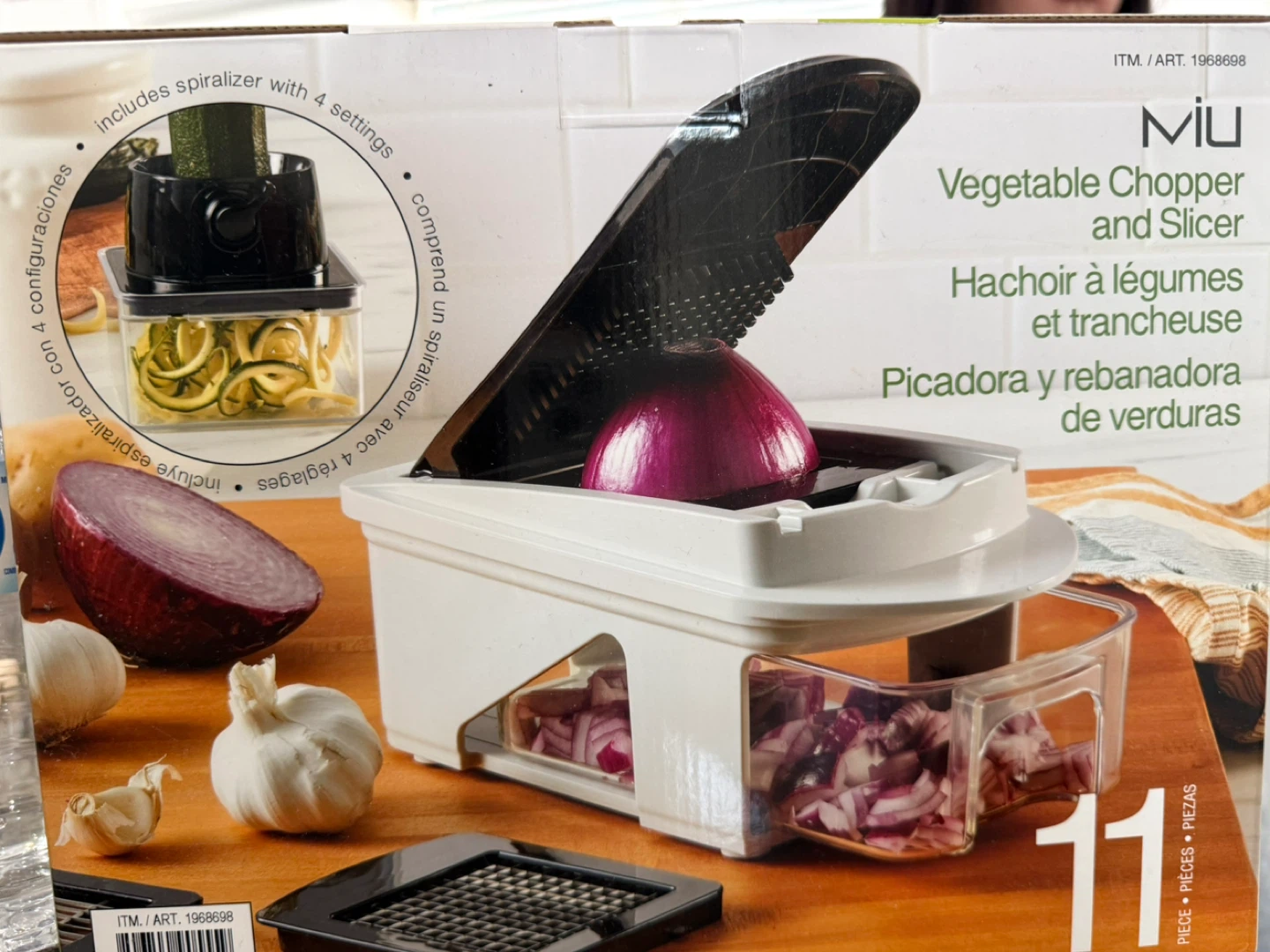MIU Vegetable Chopper and Slicer with Spiralizer