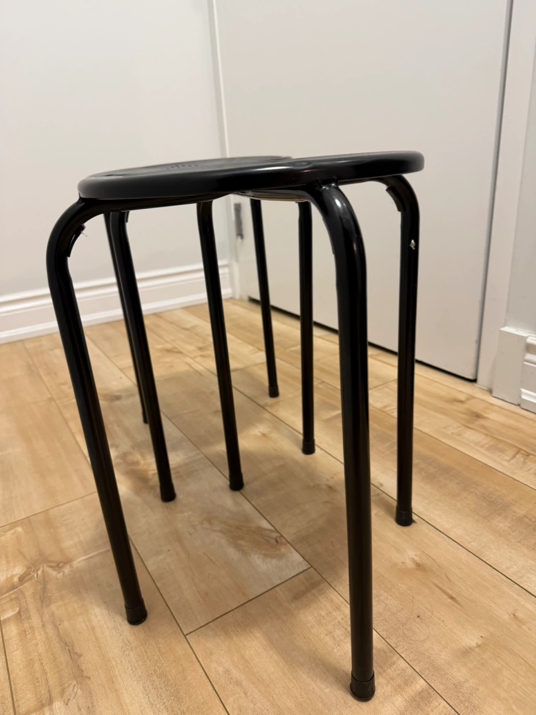 Black Metal Stool