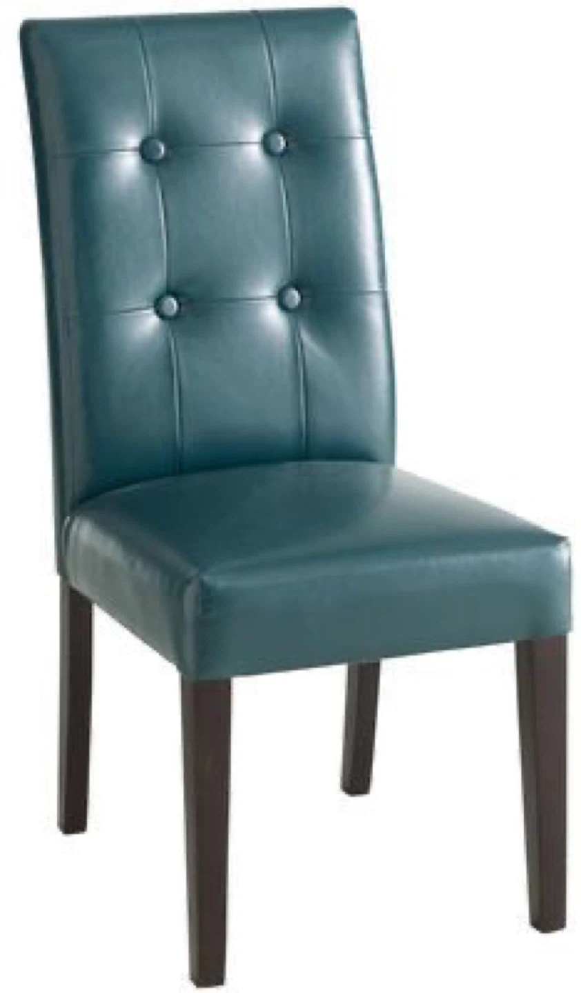 Teal Tufted Dining Chair