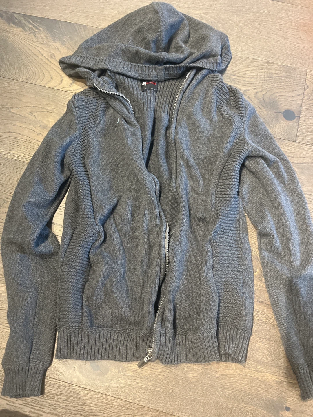 Grey Zip-Up Hoodie