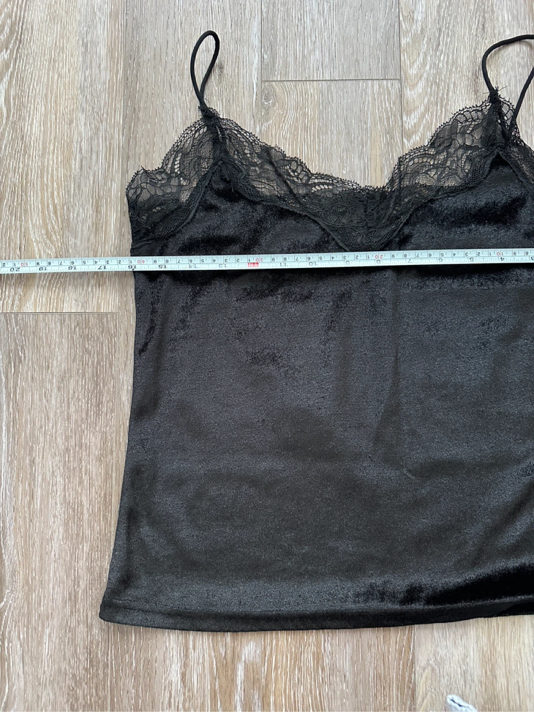 Black Velvet Lace Cami Top - photo 4