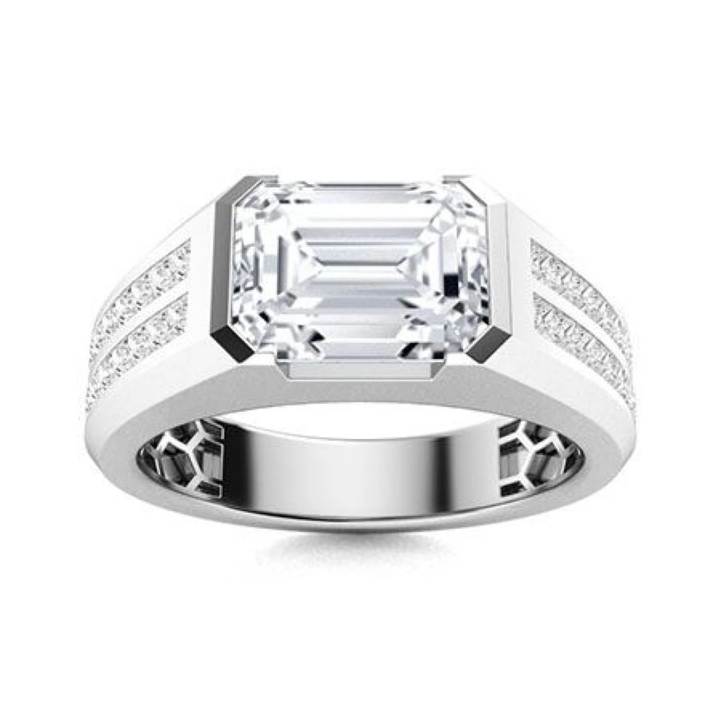 Emerald Cut Diamond Ring - photo 2