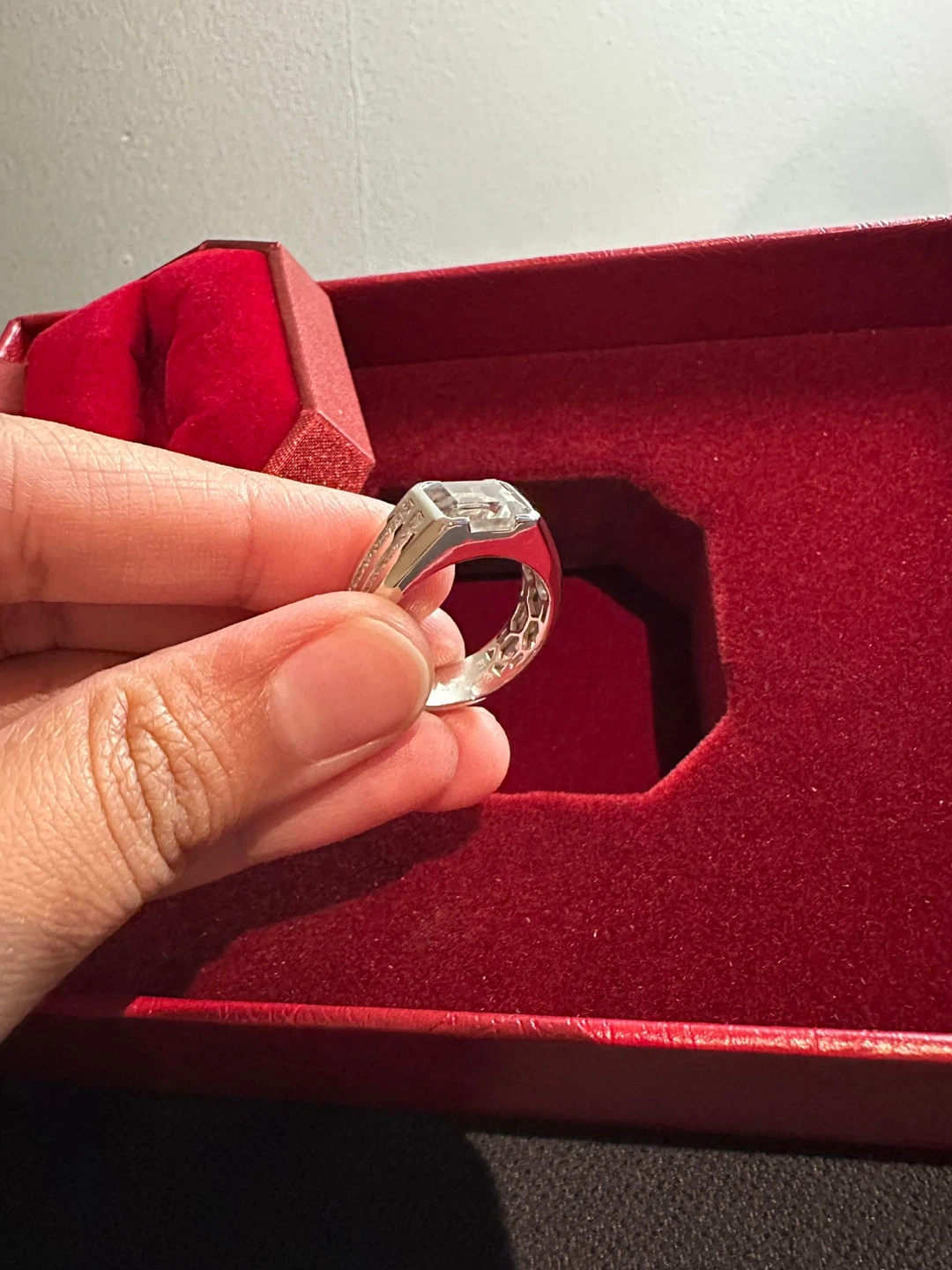 Emerald Cut Diamond Ring - photo 3