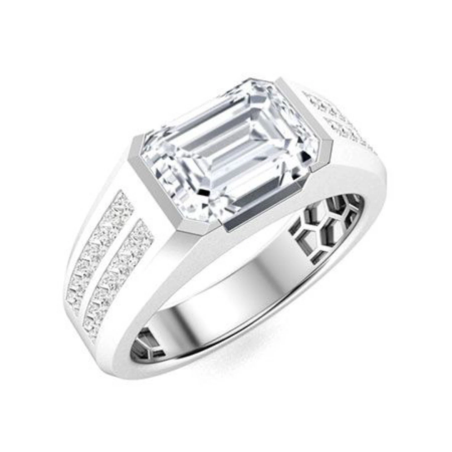 Emerald Cut Diamond Ring