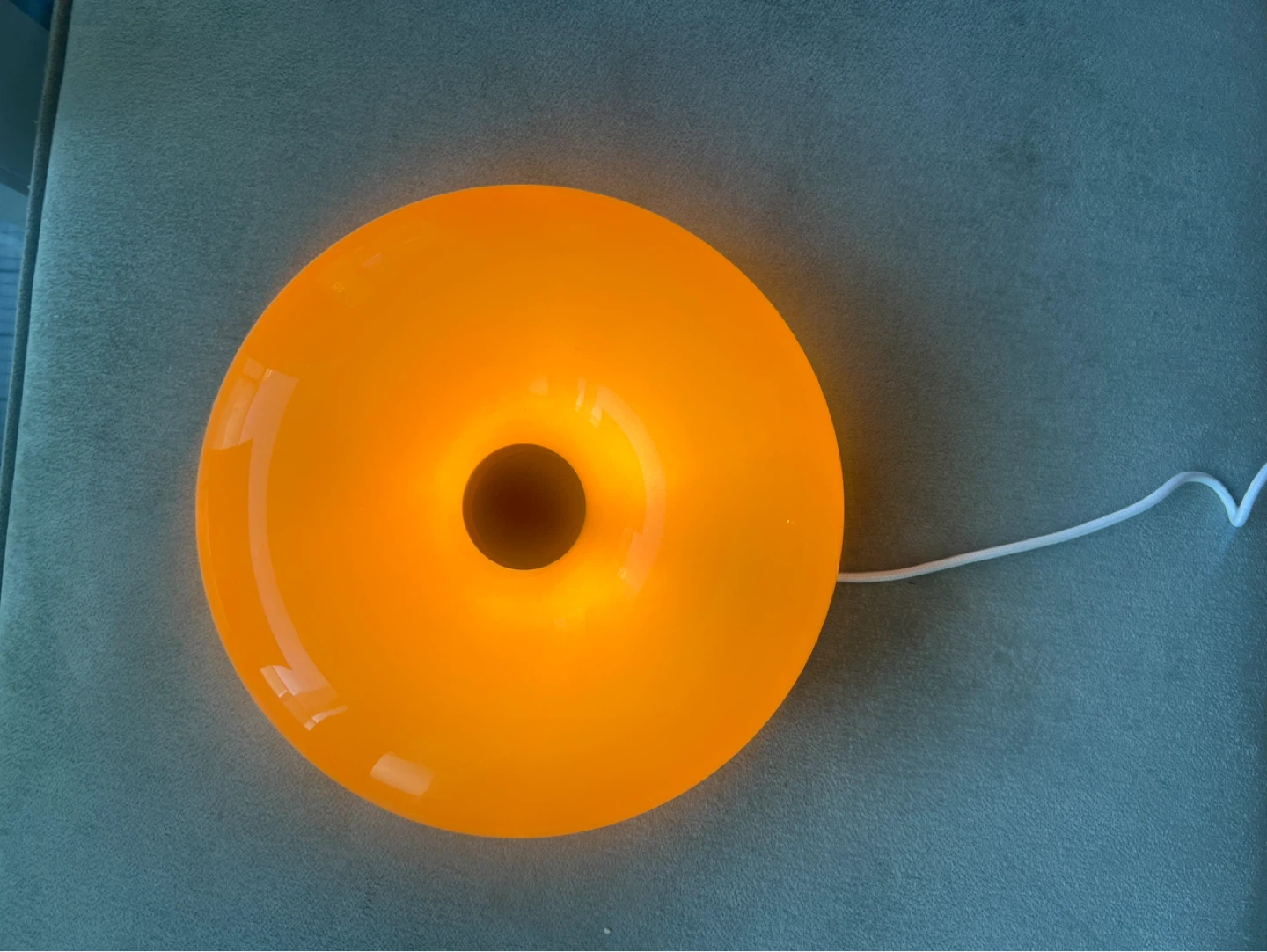 Donut Shaped Orange Diffuser Lamp