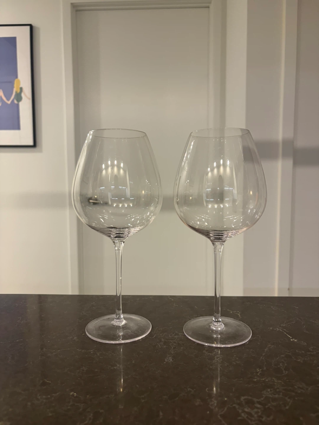 Clear Wine Glasses - Set of 2