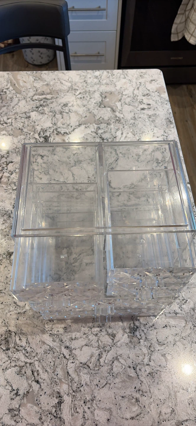 Clear Acrylic Makeup Organizer with Drawers - photo 2