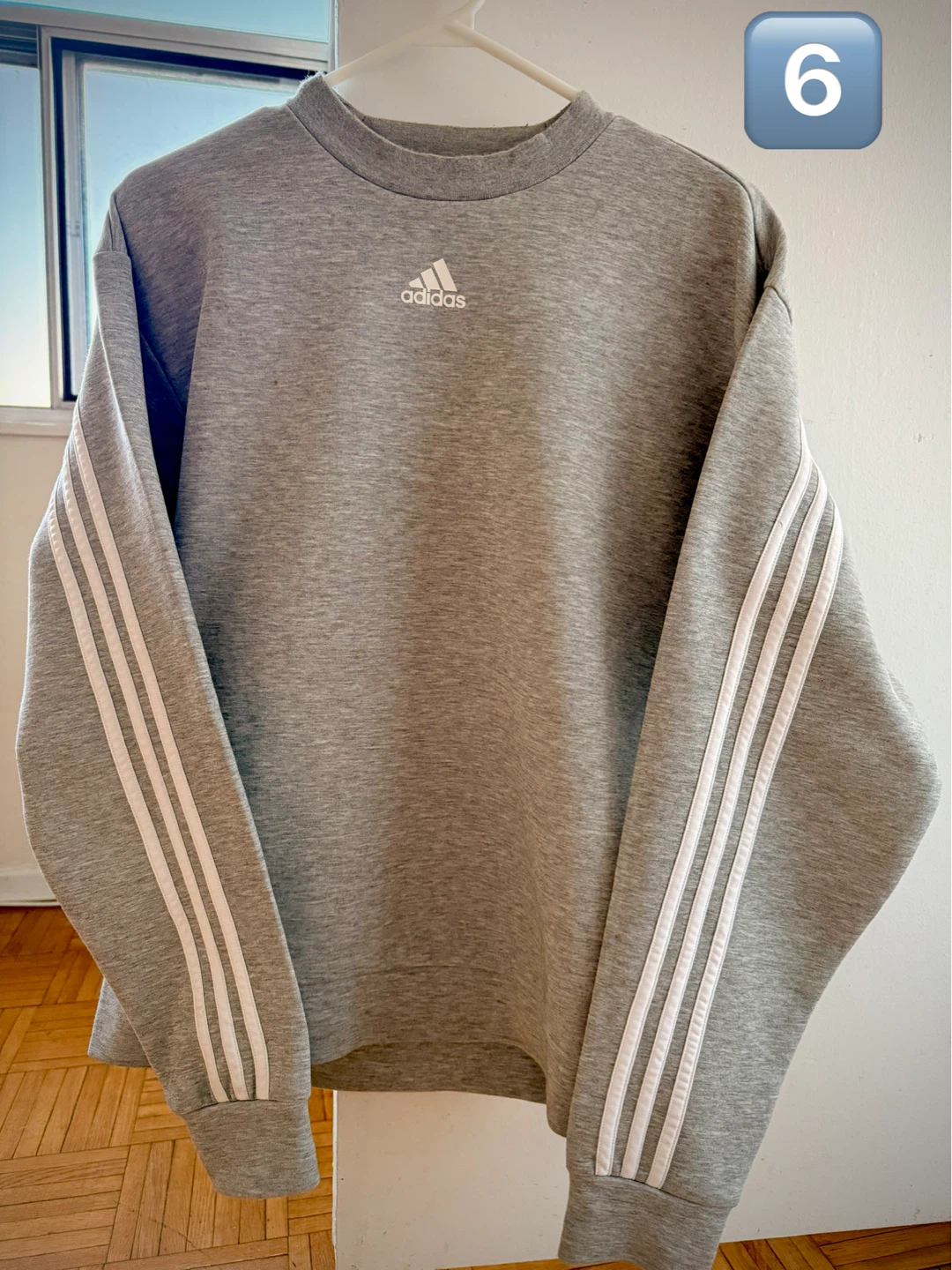 Adidas Crewneck Sweatshirt with 3-Stripes