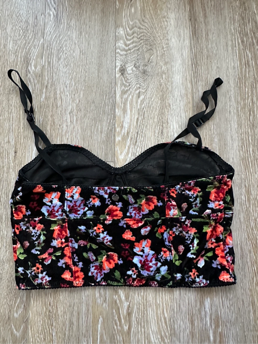 Garage Floral Velvet Corset Style Top - photo 2