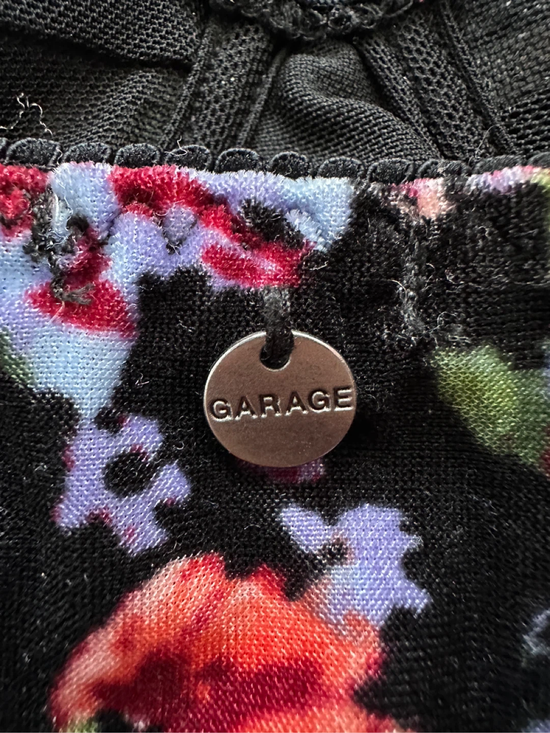 Garage Floral Velvet Corset Style Top - photo 3