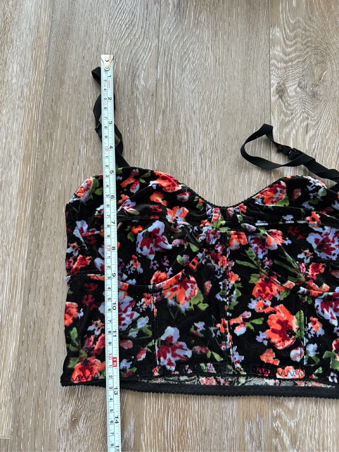 Garage Floral Velvet Corset Style Top - photo 4