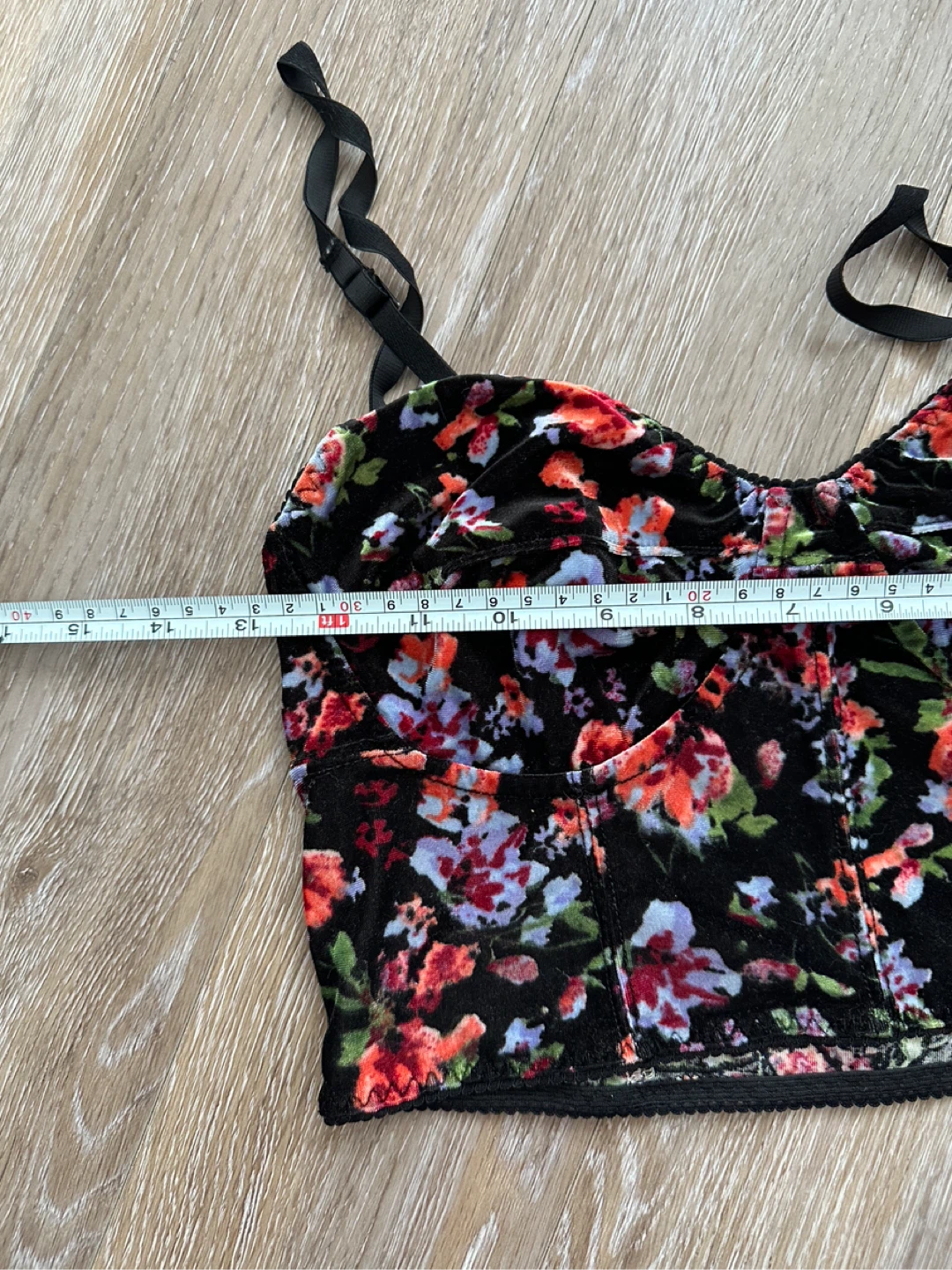 Garage Floral Velvet Corset Style Top - photo 5
