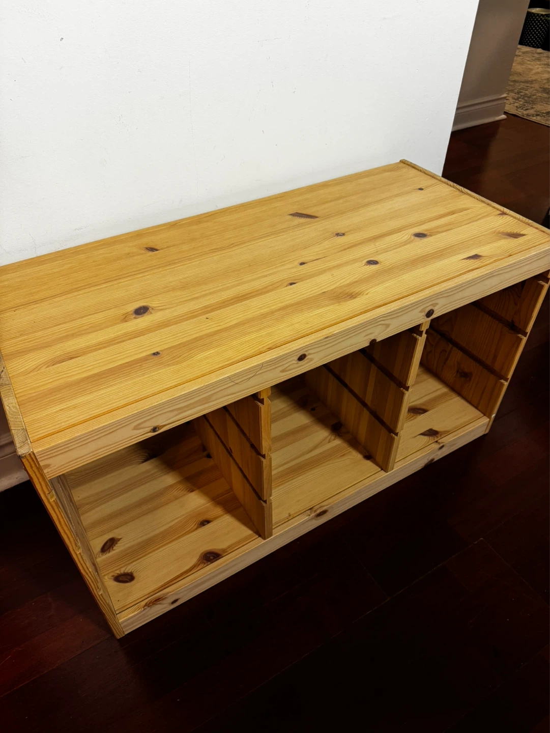 Pine Wood Media Console / Tv Stand - photo 2
