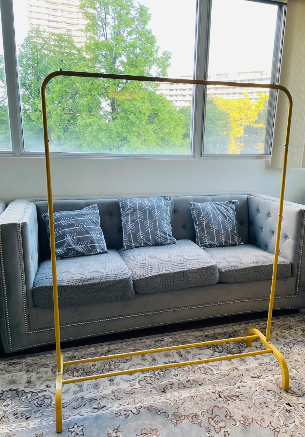 Metal Gold Clothes Rack - photo 3