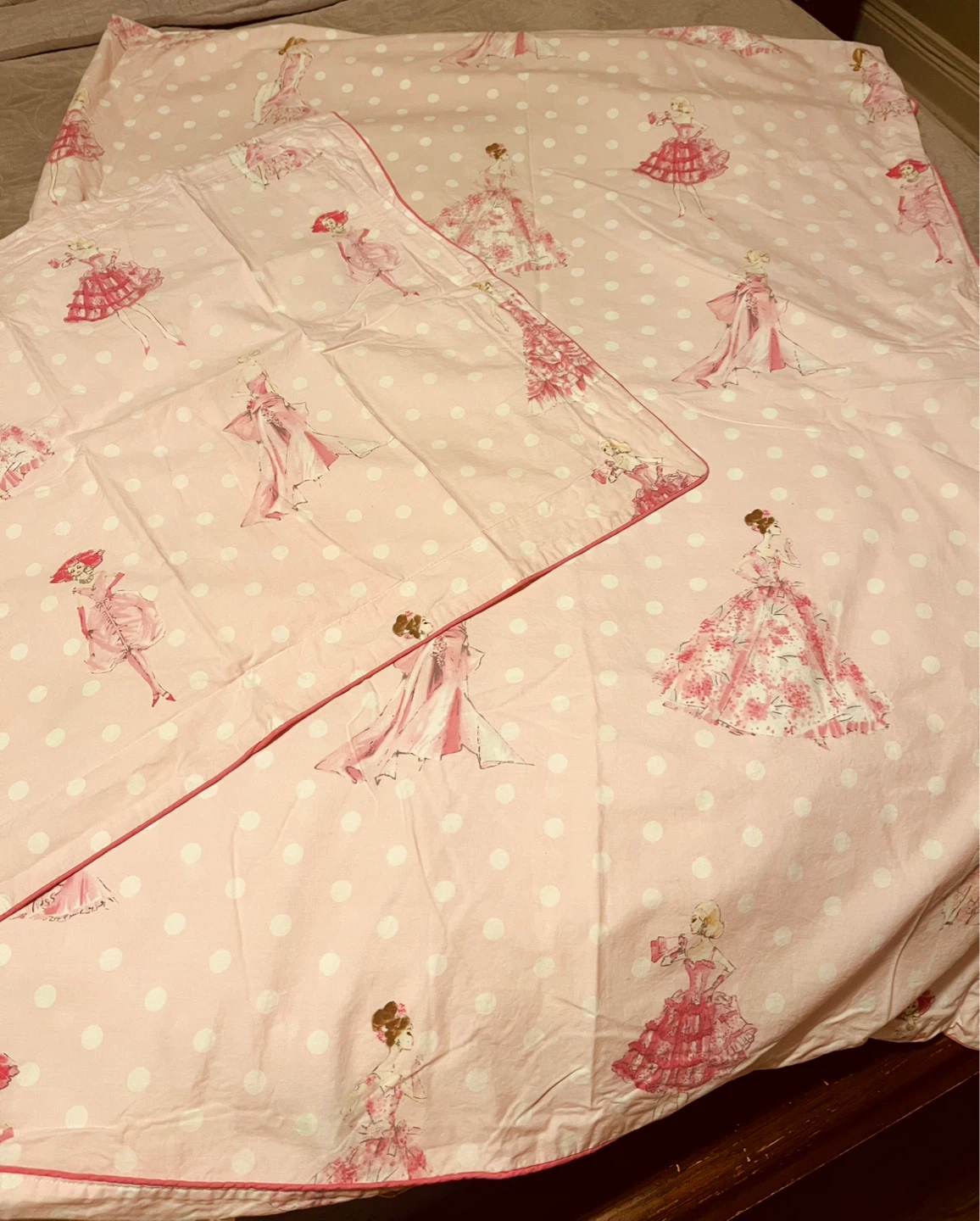 Pottery Barn Kids Barbie Twin Bedding Set