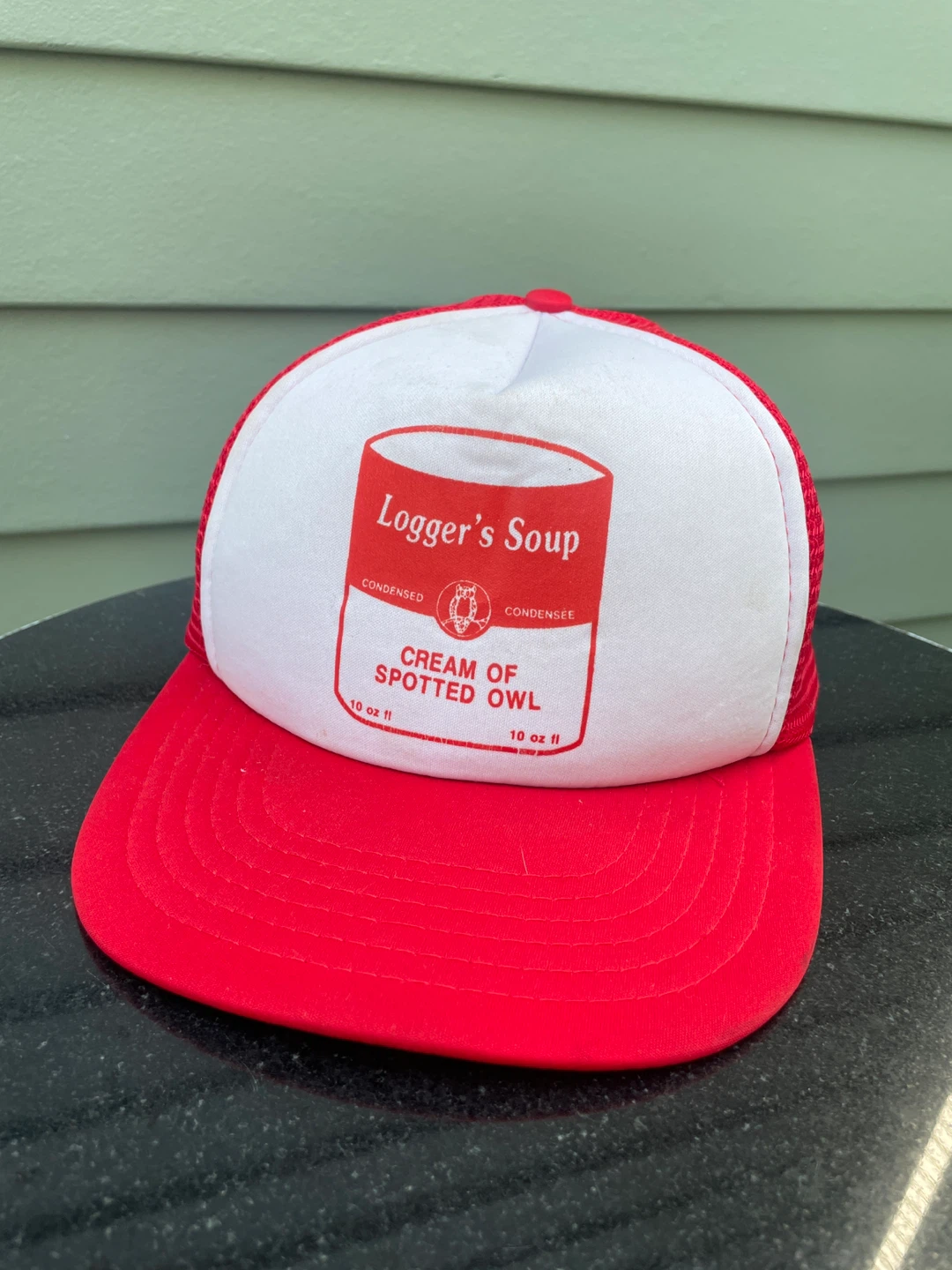 Logger's Soup Cream of Spotted Owl Trucker Hat