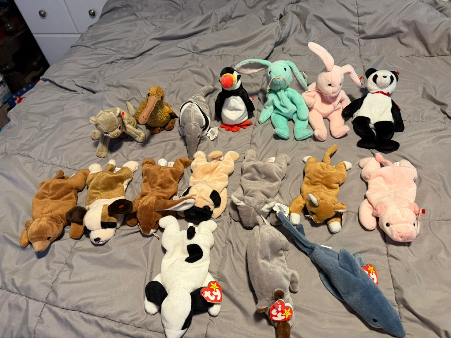 Collection of Ty Beanie Babies Plush Toys