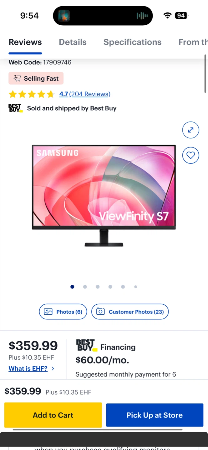 Samsung ViewFinity S7 Monitor - photo 5