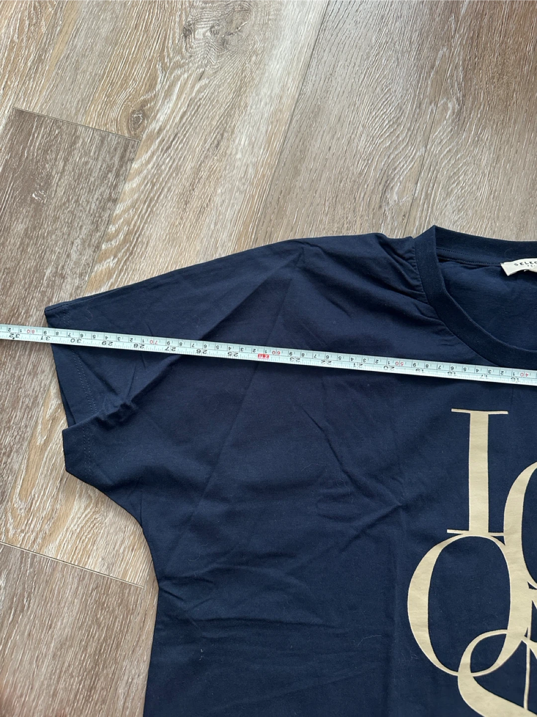 SELECTED FEMME Navy T-Shirt with "ICONS" Graphic - Size M - photo 4