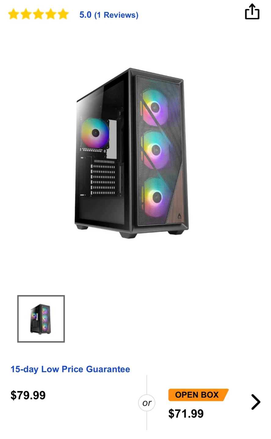 AZZA Forest 370 Mid Tower ATX Gaming PC Case - photo 3