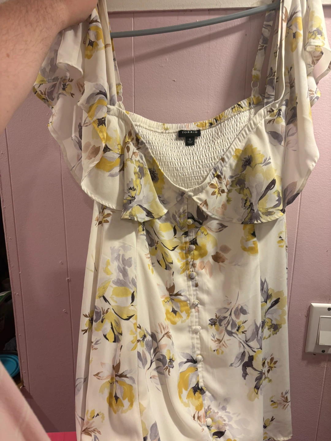 Torrid Floral Print Button-Up top