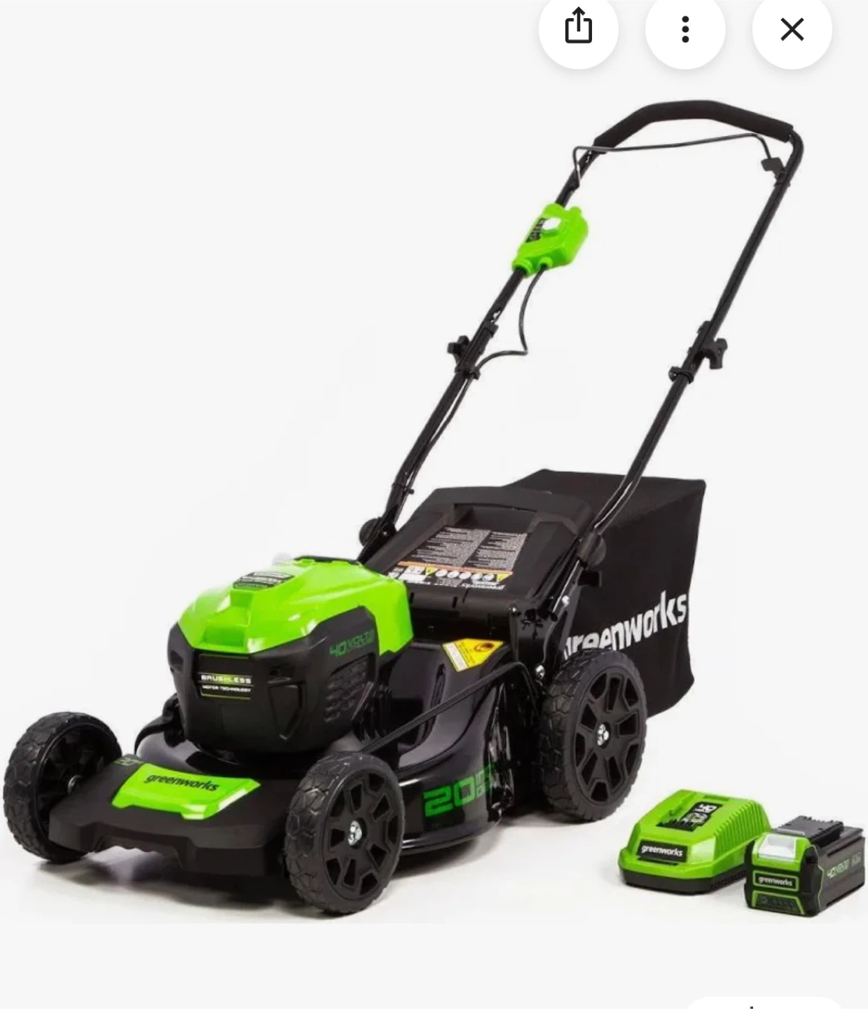 Greenworks 20” Self-Propelled Lawnmower
