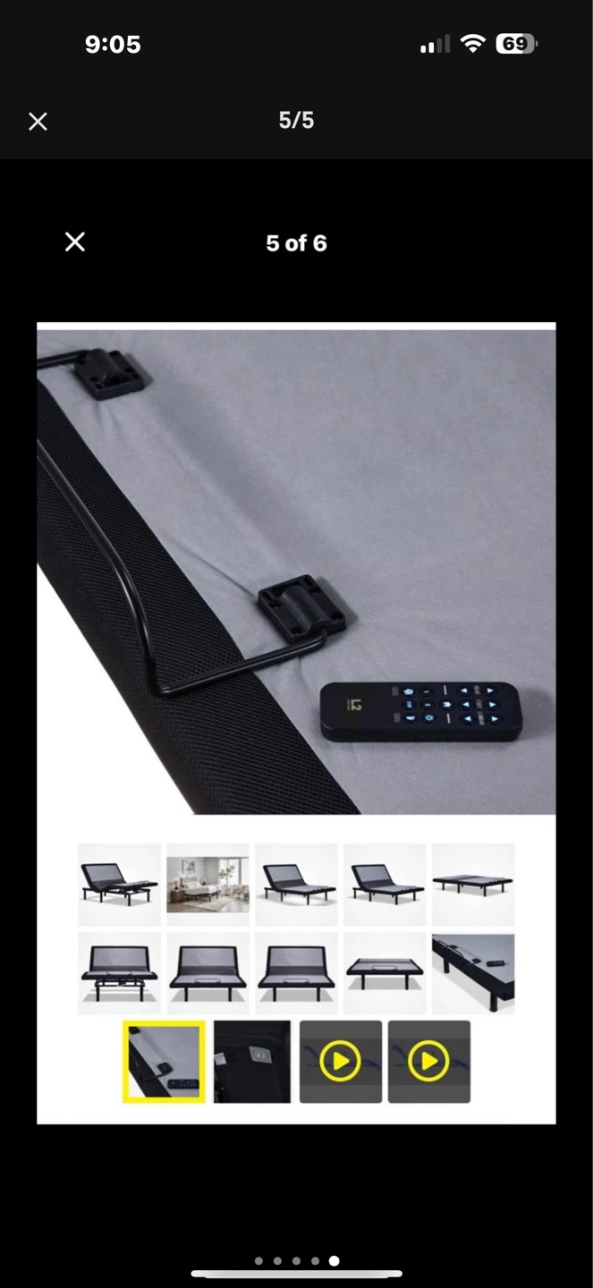 Adjustable bed frame with two sides table - photo 4