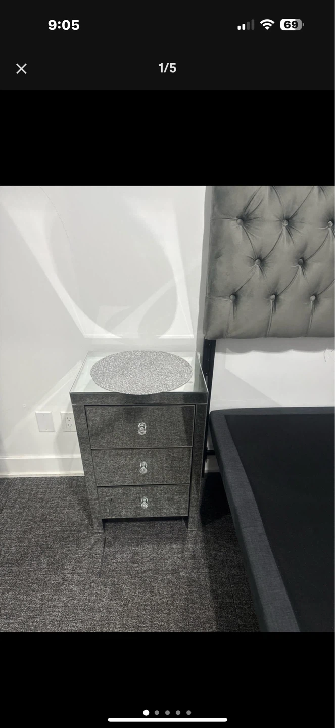 Adjustable bed frame with two sides table - photo 2