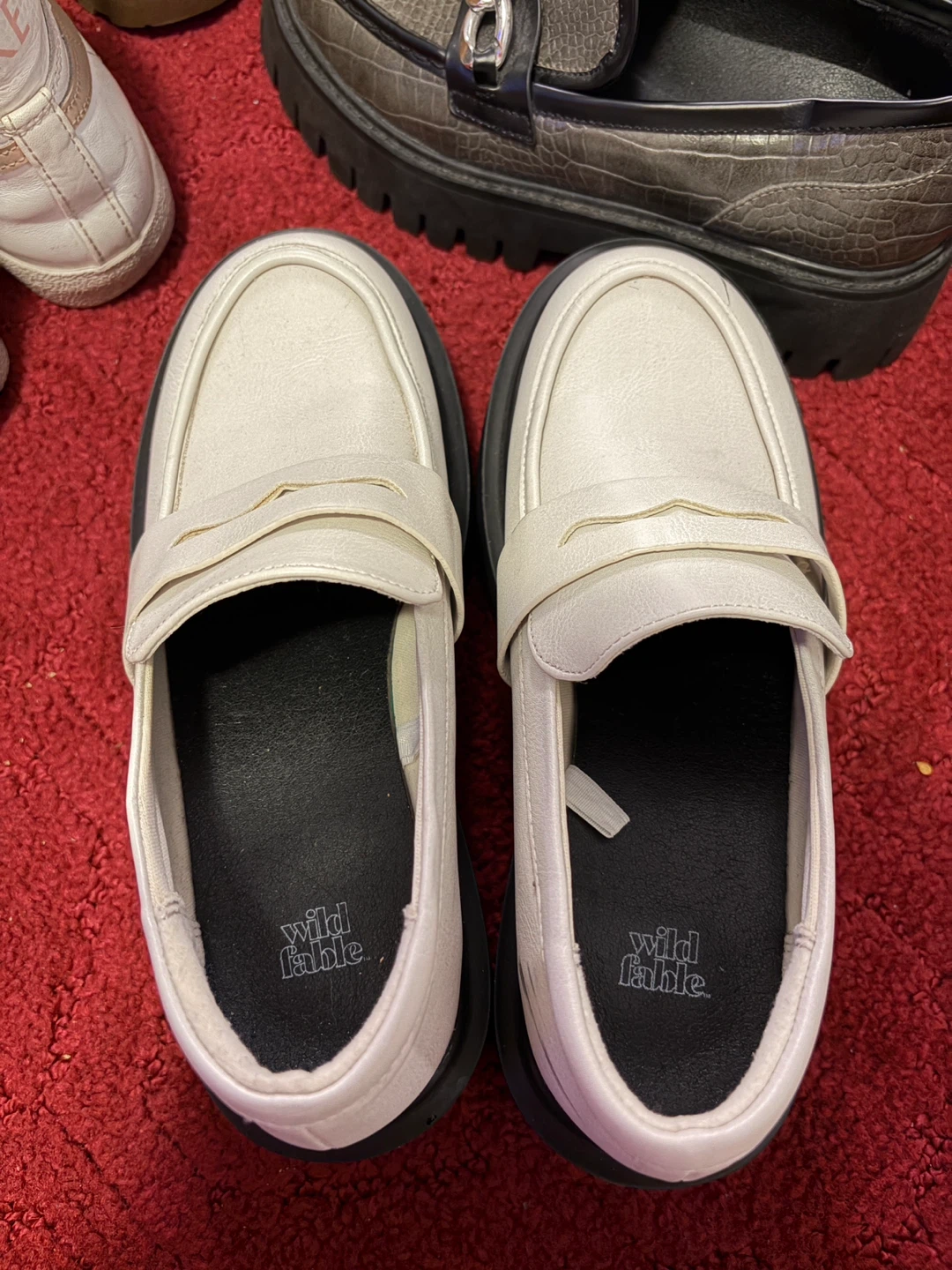 Wild Fable White Platform Loafers Size 6.5 - photo 2