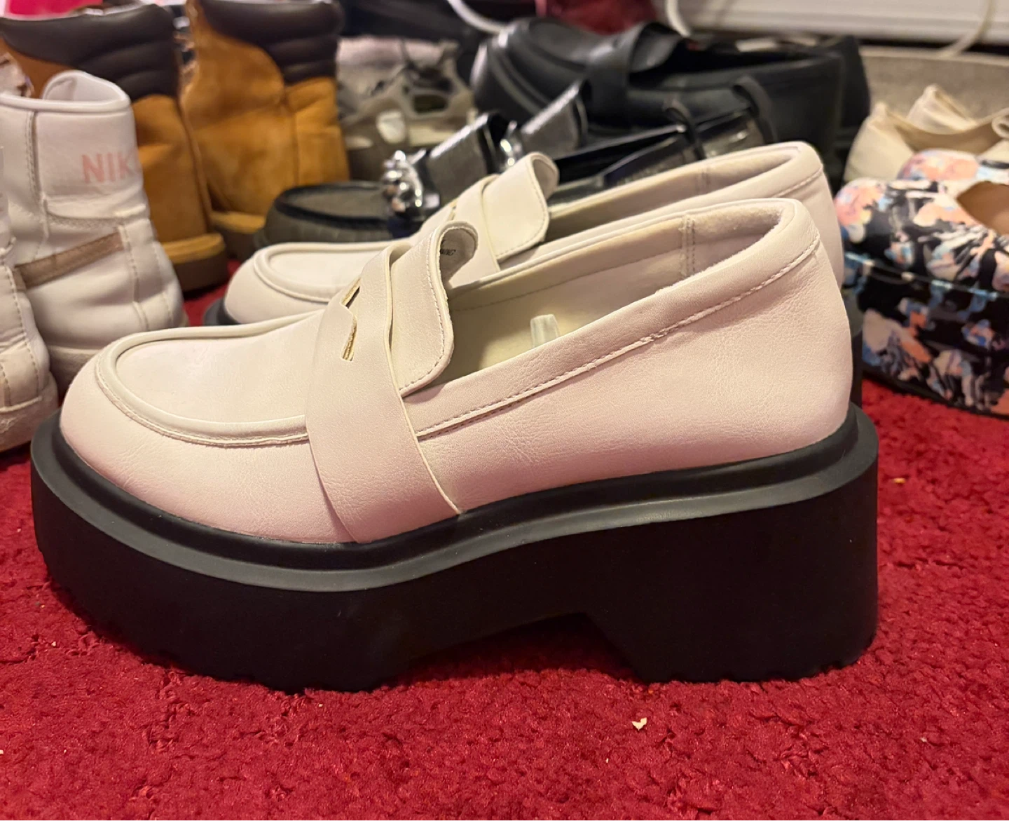 Wild Fable White Platform Loafers Size 6.5 - photo 3