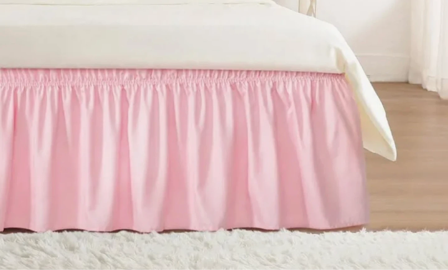 Pottery Barn Kids Twin Bed Skirt - Pink