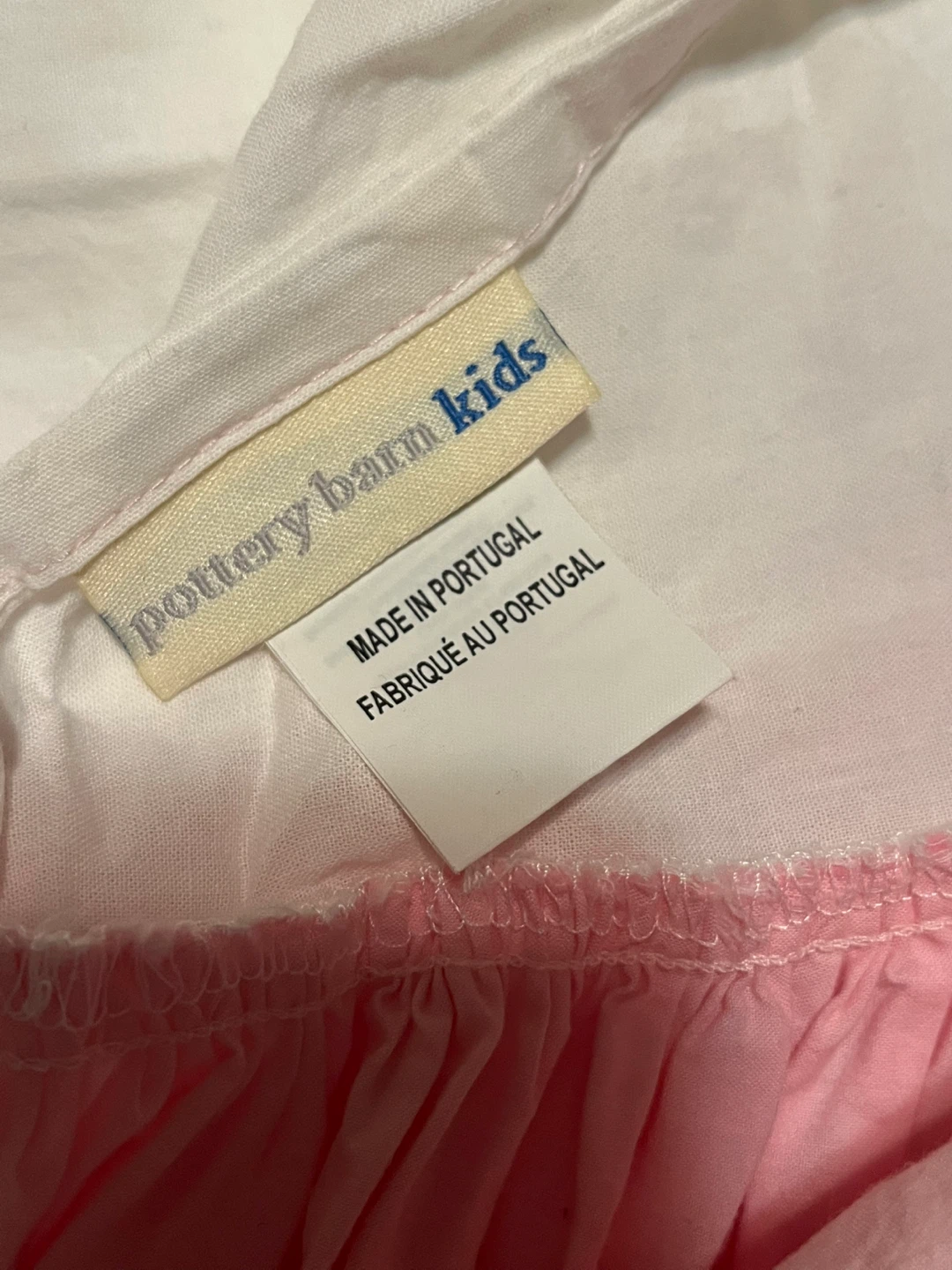 Pottery Barn Kids Twin Bed Skirt - Pink - photo 4
