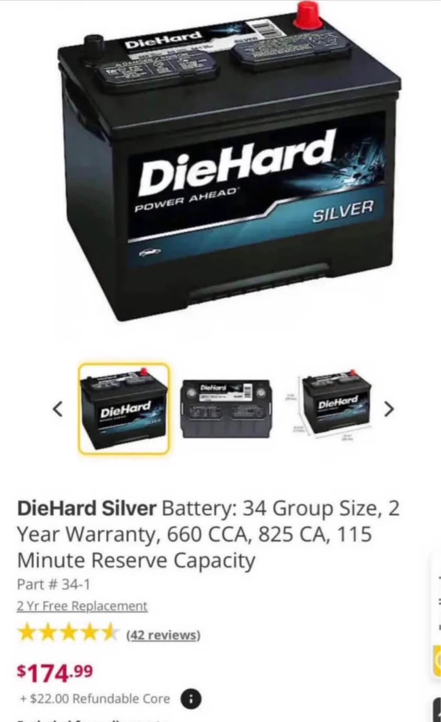 Car battery’s brand new