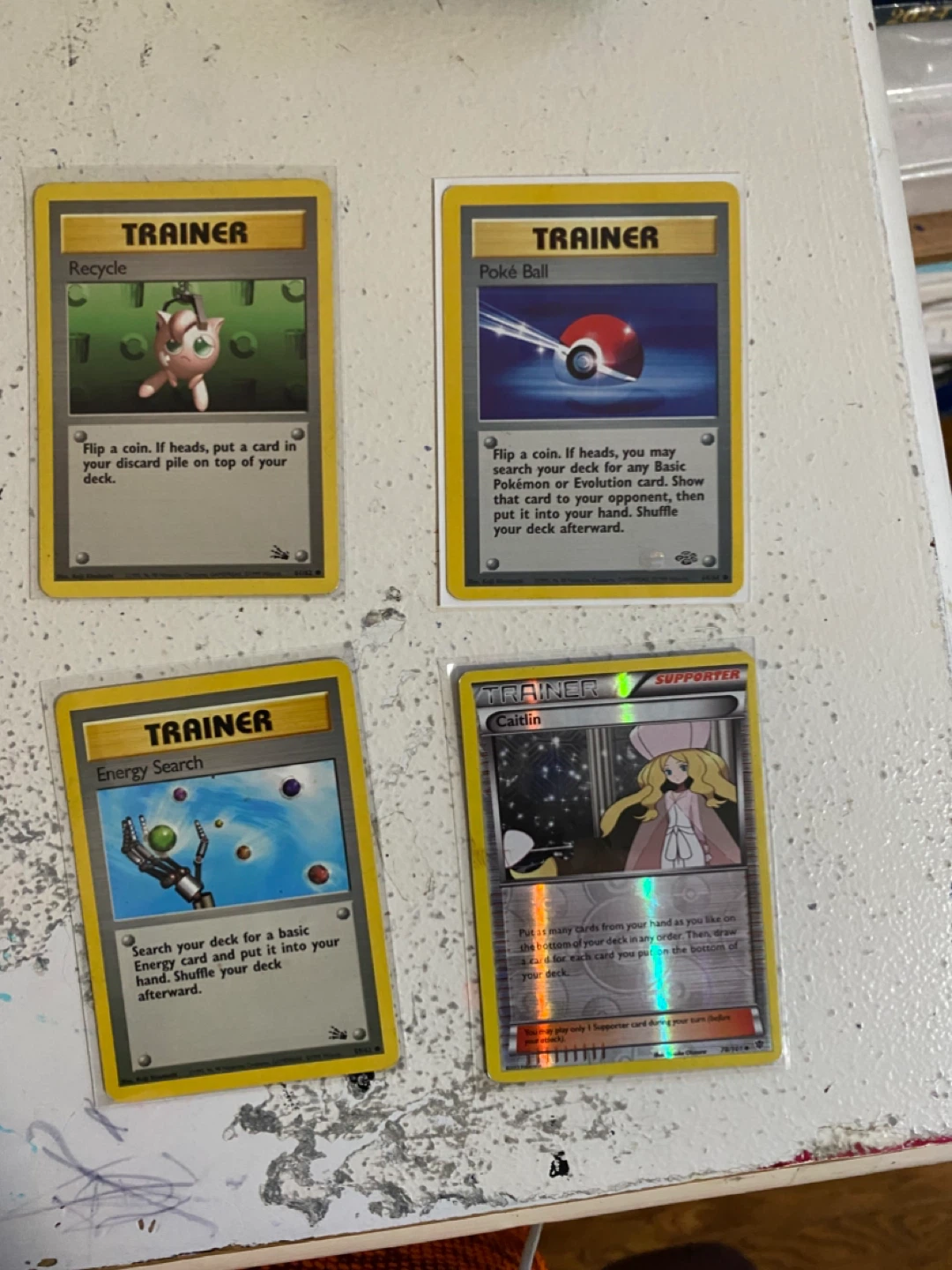 Pokemon Trainer Cards Lot