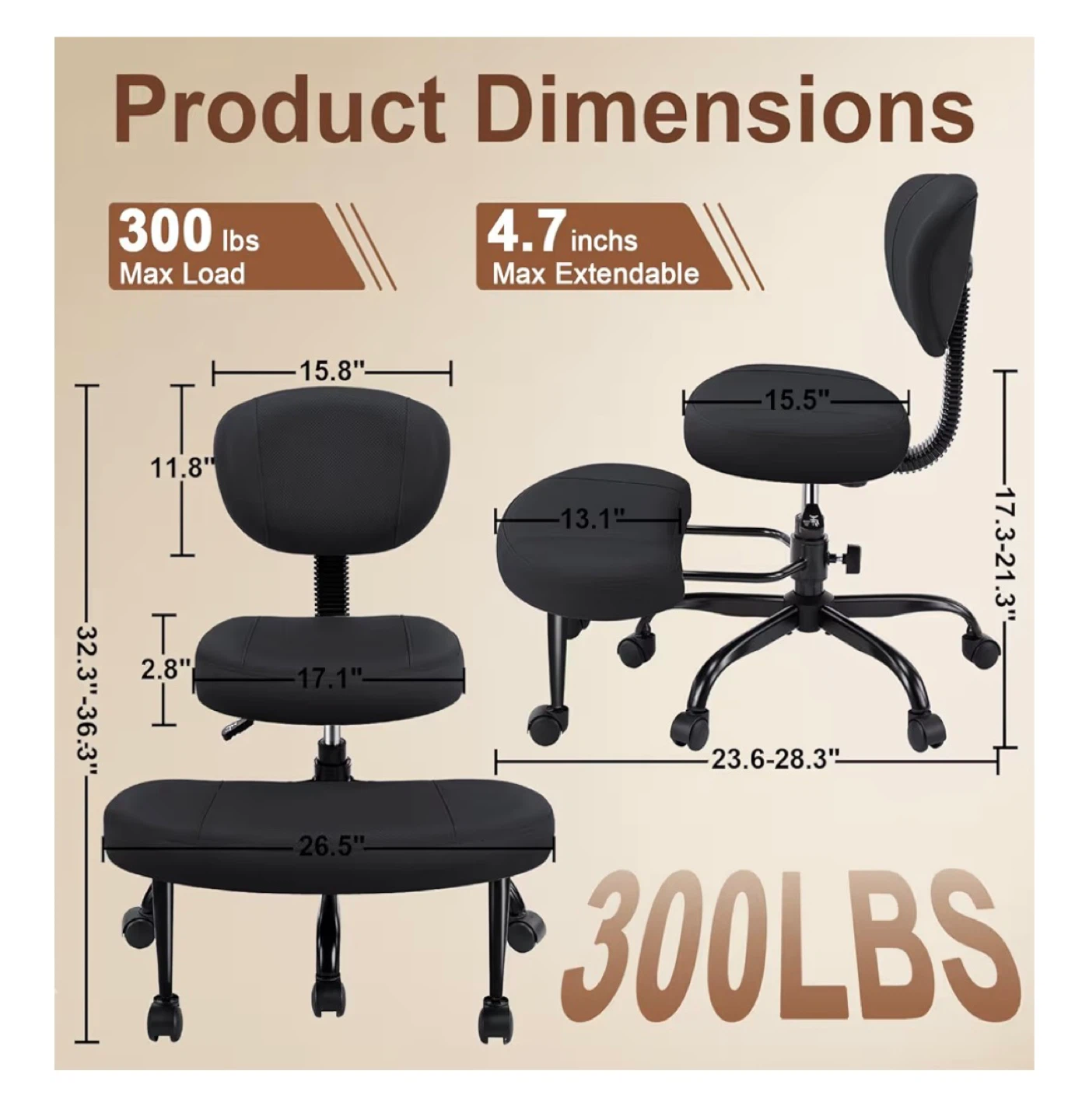 Ergonomic Kneeling Chair - photo 3
