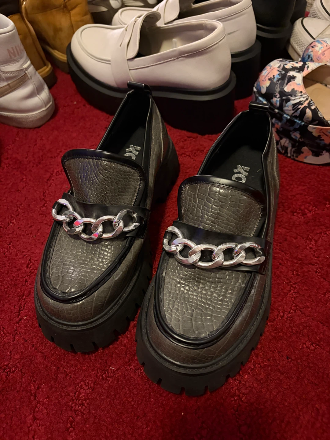 KOI Chunky Chain Loafers