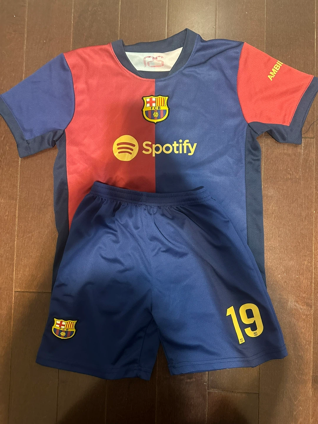24/25 Barcelona Yamal Jersey and Shorts for 11-14 yrs of age