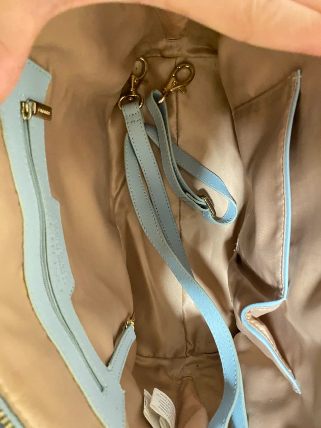 Light Blue Dome Satchel Handbag - photo 2